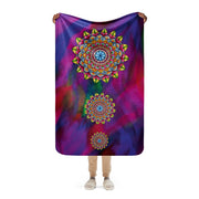 Mandala 32 Sherpa blanket - Martin K Designs