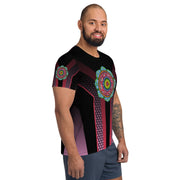 Mandala 36 Men's Athletic T-shirt - Martin K Designs