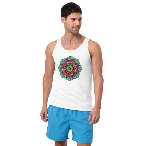 Mandala 36 Unisex Tank Top - Martin K Designs