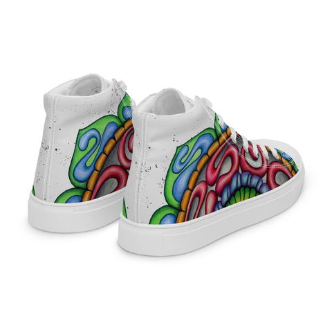 Mandala 36 Women’s high top canvas shoes - Martin K Designs