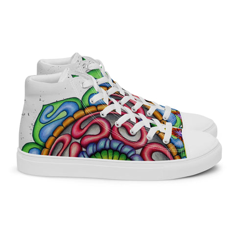 Mandala 36 Women’s high top canvas shoes - Martin K Designs