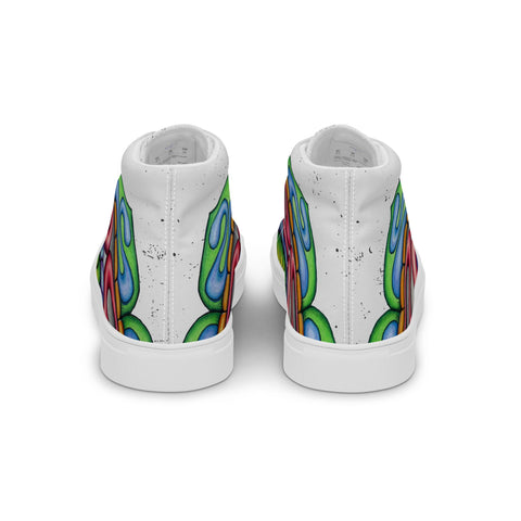 Mandala 36 Women’s high top canvas shoes - Martin K Designs