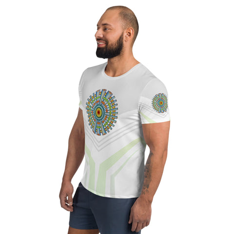 Mandala 37 Men's Athletic T-shirt - Martin K Designs