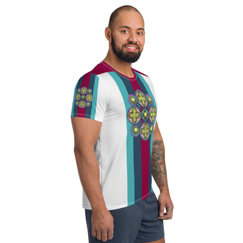 Mandala 39 Men's Athletic T-shirt - Martin K Designs