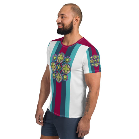 Mandala 39 Men's Athletic T-shirt - Martin K Designs