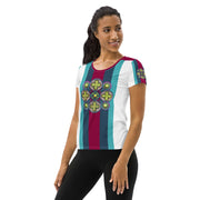 Mandala 39 Women's Athletic T-shirt - Martin K Designs