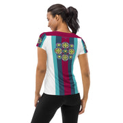 Mandala 39 Women's Athletic T-shirt - Martin K Designs