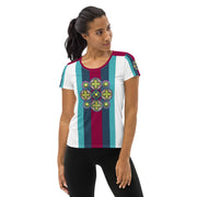 Mandala 39 Women's Athletic T-shirt - Martin K Designs