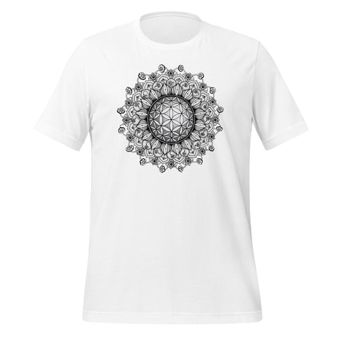 Mandala 4 - Flower of Life Unisex Eco t-shirt - Martin K Designs