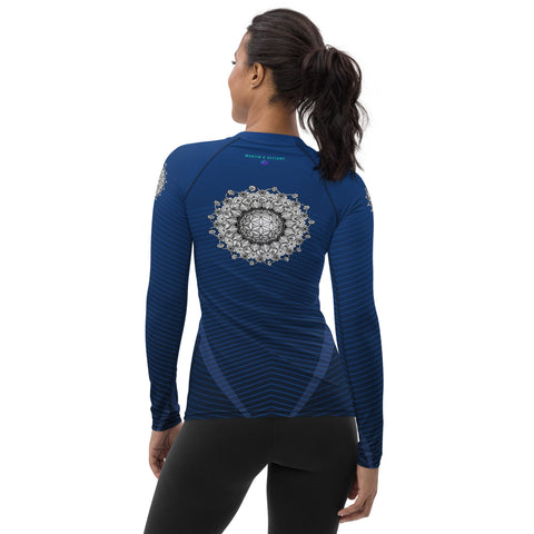 Mandala 4 Women's Rash Guard - Martin K Designs