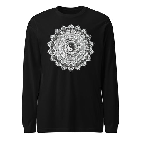 Mandala 8 - Infinite Wisdom Unisex Long Sleeve Tee - Martin K Designs