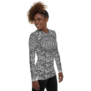 Mandala 9 II Women's Rash Guard - Martin K Designs