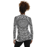 Mandala 9 II Women's Rash Guard - Martin K Designs