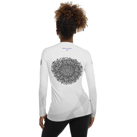 Mandala 9 Women's Rash Guard - Martin K Designs