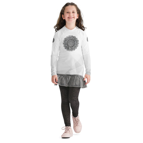 Mandala 9 Youth Rash Guard - Martin K Designs