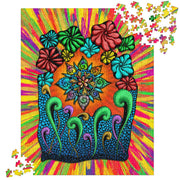 Mandala Burst Jigsaw Puzzle - Martin K Designs