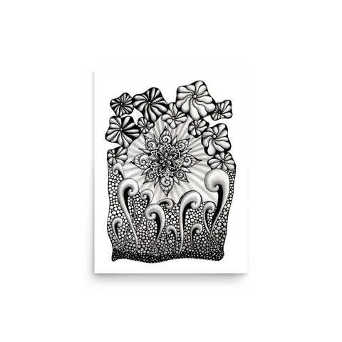 Mandala Burst Print - Martin K Designs