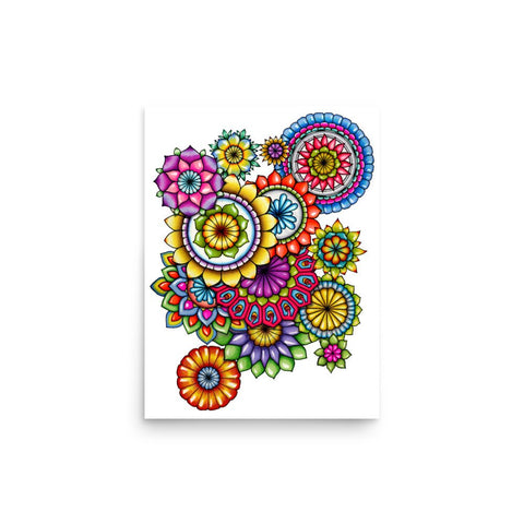 Mandala Collage 6 Print - Martin K Designs