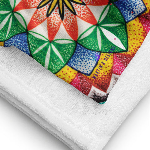 Mandala Collage I Beach Towel - Martin K Designs