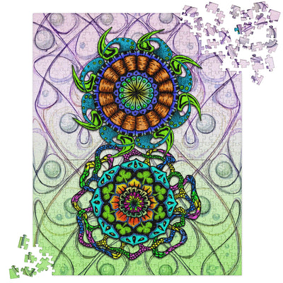 Mandala Duo Jigsaw Puzzle - Martin K Designs