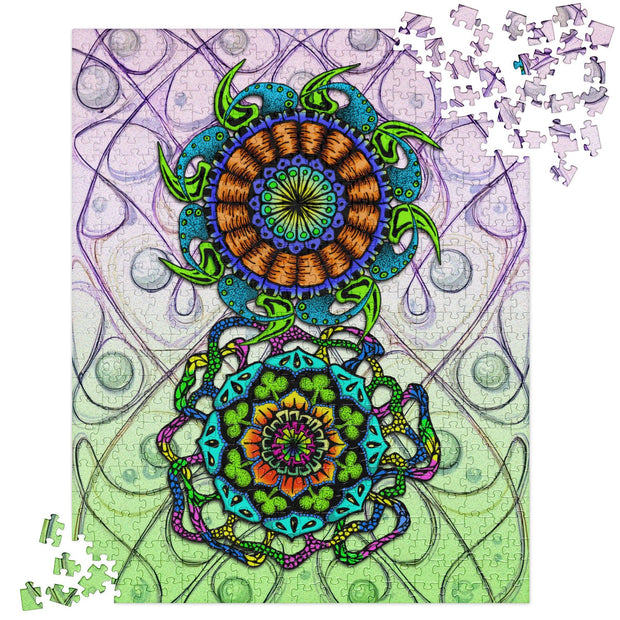 Mandala Duo Jigsaw Puzzle - Martin K Designs