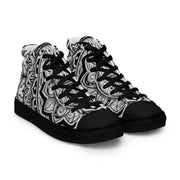 Mandala 2 Men’s high top canvas shoes