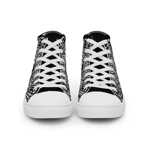 Mandala 1 Men’s high top canvas shoes