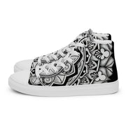 Mandala 2 Men’s high top canvas shoes