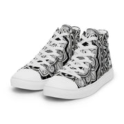 Mandala 2 Men’s high top canvas shoes