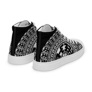 Mandala 1 Men’s high top canvas shoes