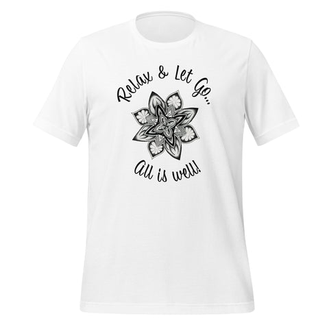 Relax and let Go Unisex eco t-shirt - Martin K Designs