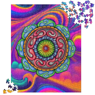 Root Mandala Jigsaw Puzzle - Martin K Designs