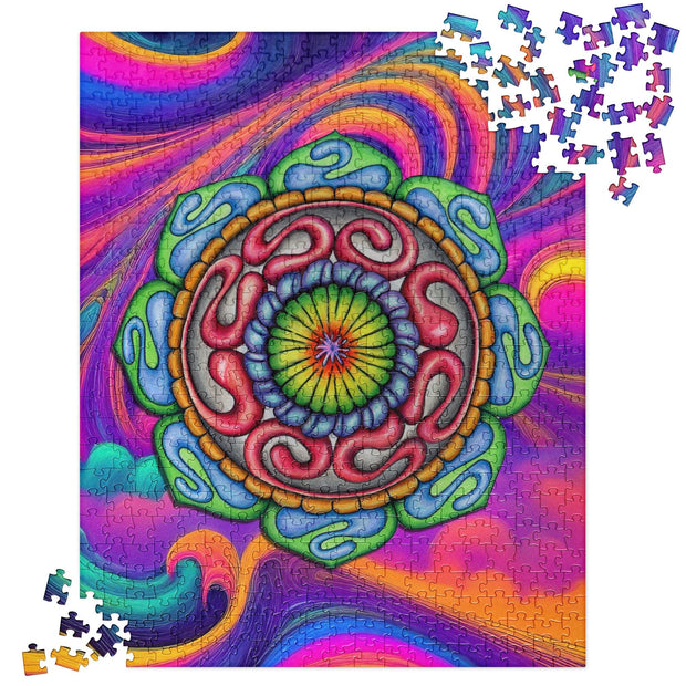 Root Mandala Jigsaw Puzzle - Martin K Designs