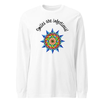 Smiles are infectious Unisex Long Sleeve Tee - Martin K Designs