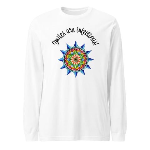 Smiles are infectious Unisex Long Sleeve Tee - Martin K Designs