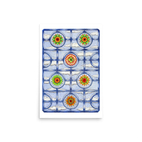 Stained Glass Mandalas Print - Martin K Designs