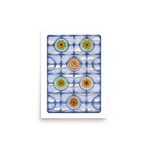 Stained Glass Mandalas Print - Martin K Designs