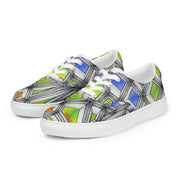 Stained Glass Women’s lace - up canvas shoes - Martin K Designs