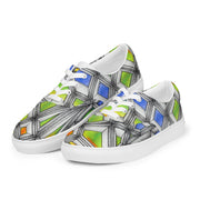 Stained Glass Women’s lace - up canvas shoes - Martin K Designs