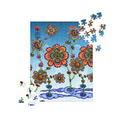 Steampunk Flowers Jigsaw Puzzle - Martin K Designs