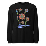 Steampunk Flowers Unisex Long Sleeve Tee - Martin K Designs