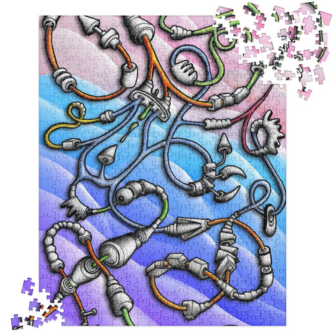 Steampunk Snake Jigsaw Puzzle - Martin K Designs