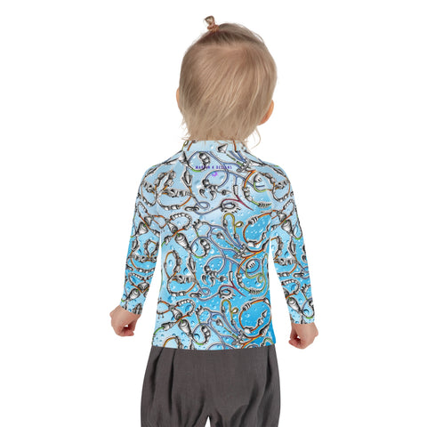 Steampunk Snake Kids Rash Guard - Martin K Designs