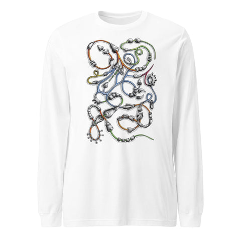 Steampunk Snake Unisex Long Sleeve Tee - Martin K Designs