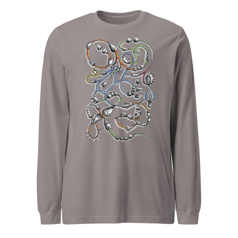 Steampunk Snake Unisex Long Sleeve Tee - Martin K Designs