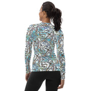 Steampunk Snake Women's Rash Guard - Martin K Designs