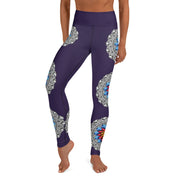 Step Out of Your Comfort Zone Yoga Leggings with inside pocket - Martin K Designs