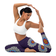 Step Out of Your Comfort Zone Yoga Leggings with inside pocket - Martin K Designs