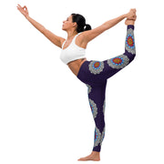 Step Out of Your Comfort Zone Yoga Leggings with inside pocket - Martin K Designs