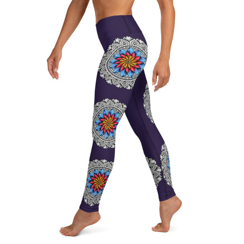 Step Out of Your Comfort Zone Yoga Leggings with inside pocket - Martin K Designs